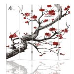 Paravent - cloison cherry blossom cm 180x170 (5 volets) Paravent - cloison cherry blossom cm 180x170 (5 volets)