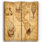 Paravent cloison voyages américains 145x180cm (4 volets) Paravent cloison voyages américains 145x180cm (4 volets)