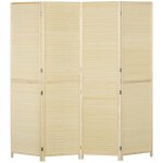 Paravent intérieur bambou 4 panneaux pliable naturel Paravent intérieur bambou 4 panneaux pliable naturel