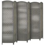 Paravent intérieur pliable bois gris mélangé Paravent intérieur pliable bois gris mélangé