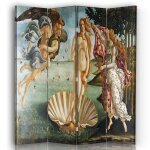 Paravent la naissance de vnus - sandro botticelli cm 145x170 (4x)