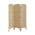 Paravent en rotin et cannage 170 cm