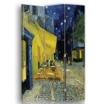 Paravent terrasse du café le soir - van gogh cm 110x150 (3 volets) Paravent terrasse du café le soir - van gogh cm 110x150 (3 volets)