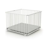 Parc bb pliant en bois blanc 100 x 100 cm