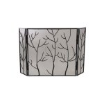 Pare - feu de chemine en fer forg branchages