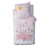 Parure de couette 100% coton 57 fils imprimée 140x200 1 taie Parure de couette 100% coton 57 fils imprimée 140x200 1 taie