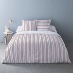 Parure de couette 100% coton flanelle imprimée 240x220cm 2 taies Parure de couette 100% coton flanelle imprimée 240x220cm 2 taies