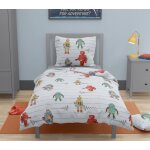 Parure de couette enfant 100% coton - gris clair - 140x200