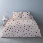 Parure de couette flanelle 100% coton multicolore 240x220cm 2 taies Parure de couette flanelle 100% coton multicolore 240x220cm 2 taies