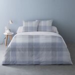 Parure de couette flanelle 100% coton multicolore 240x220cm 2 taies