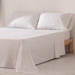 Parure de draps en 100% coton blanc 120x200 + 45x135cm Parure de draps en 100% coton blanc 120x200 + 45x135cm