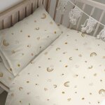 Parure housse de couette 2 pi�ces 100% coton multicolore 100x120 cm