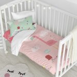Parure housse de couette 2 pièces 100% coton multicolore 115x145 cm Parure housse de couette 2 pièces 100% coton multicolore 115x145 cm