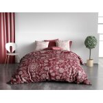Parure housse de couette en coton bio imprimée + 2 taies 240x220 cm Parure housse de couette en coton bio imprimée + 2 taies 240x220 cm