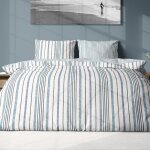 Parure housse de couette en coton imprime + 2 taies 240x220 cm