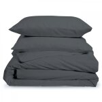 Parure de lit 1 personne anthracite 140x200cm Parure de lit 1 personne anthracite 140x200cm