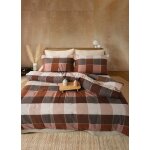 Parure de lit 2 personnes 200x200 cm flanelle de coton imprim�