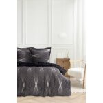 Parure de lit 2 personnes 240x220 cm satin de coton imprim