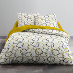 Parure de lit coton 2 personnes imprim� graphique sunshine