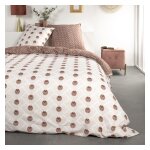 Parure de lit coton 2 personnes imprim graphique sunshine