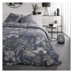 Parure de lit coton 2 personnes imprimé jungle 220x240 cm Parure de lit coton 2 personnes imprimé jungle 220x240 cm