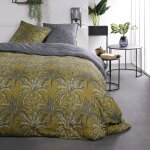 Parure de lit coton 2 personnes imprimé jungle sunshine Parure de lit coton 2 personnes imprimé jungle sunshine