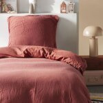 Parure de lit gaze de coton unie 140x200 cm