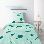 Parure de lit avec housse de couette et taie d'oreiller imprim� 140 x