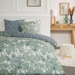 Parure de lit imprimé floral coton 240x220cm Parure de lit imprimé floral coton 240x220cm