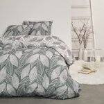 Parure de lit imprimé floral coton 240x220cm Parure de lit imprimé floral coton 240x220cm