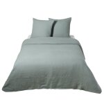 Parure de lit en lin lav vert jade 240x260