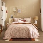 Parure de lit en percale de coton multicolore 200x200 Parure de lit en percale de coton multicolore 200x200