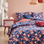 Parure de lit en percale de coton multicolore 260x240 Parure de lit en percale de coton multicolore 260x240