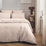 Parure de lit en percale de coton rose lingerie 140x200 Parure de lit en percale de coton rose lingerie 140x200