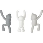 Pat�re bonhomme buddy (lot de 3) gris - blanc