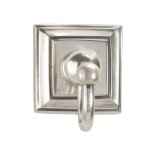 Patre en laiton finition argent vieilli - h8 cm