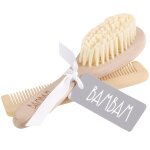 Peigne et brosse en bois
