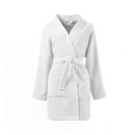 Peignoir de bain en coton blanc s