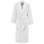 Peignoir de bain mixte col chle blanc m