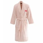 Peignoir brod� col ch�le 420 g / m� p�tale l