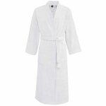 Peignoir col kimono en coton blanc s