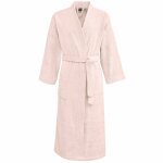 Peignoir col kimono en coton poudre l