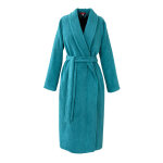 Peignoir en coton bleu m