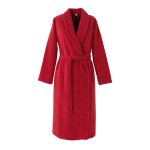 Peignoir en coton rouge xs