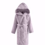 Peignoir enfant � capuche 400 g / m� lavandin 12 / 14 ans