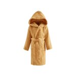 Peignoir enfant  capuche 400 g / m miel 04 ans