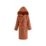 Peignoir enfant  capuche 450 g / m brique 02 ans
