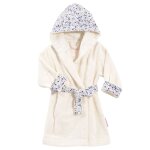 Peignoir enfant cru et bleu coton bio * 2 - 3 ans