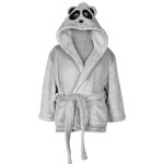 Peignoir enfant polaire doux & chaud gris cendr 03 / 04 ans