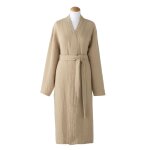 Peignoir en gaze de coton beige Peignoir en gaze de coton beige